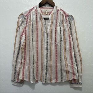 Johnny Cotton Women’s Embroidered Long Sleeve Shirt Size S